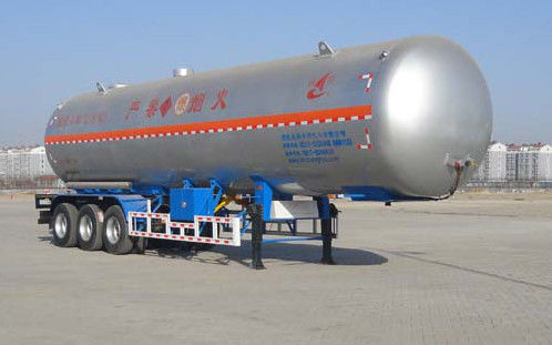 الصين 59.4CBM 3 المحور نصف مقطورة / LNG مقطورات النقل للنقل LPG المزود