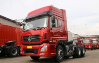 10 Wheels Heavy Trader Tractor Trailer، Dongfeng 375HP رأس جرار شاحنة