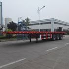 الصين 3 - المحور شقة نصف مقطورة شاحنة 40 طن حمولة سيارة ناقلة نصف مقطورة مصنع