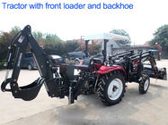 الصين 4WD الزراعة الجرارات الزراعية 30hp محرك الديزل مع الجبهة لودر و Backhoe الشركة