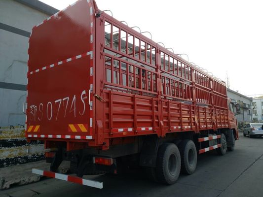 الصين DFL 1311 8x4 البضائع فان شاحنة LHD / RHD شعرية سياج شاحنة لنقل الحيوانات المزود