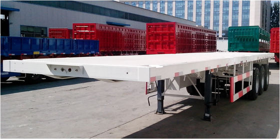 الصين ثلاثة محاور نصف شاحنة مقطورة للحاوية تحميل المواد Q345B المزود