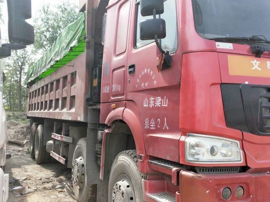الصين ساينو تراك هوو 8x4 12 الإطارات الرمال النقل مستعملة قلابة قلابة شاحنة للبيع المزود