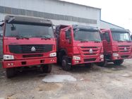 الصين 375 حصان 2 شاحنة قلابة اليد ، 6 * 4 LHD تستخدم شاحنات قلابة لنقل الحيوانات مصنع