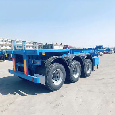 3 محور 6m 20ft شاحنة مقطورة الهيكل العظمي 20ft مقطورة الهيكل العظمي للبيع