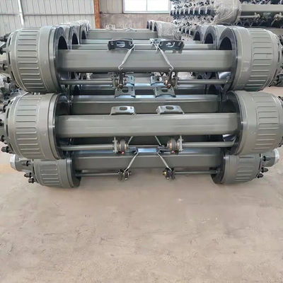الصين المصنع محور المقطورة محور 20T مع أطراف المقطورة عجلات المقطورة الموردين قطع الغيار